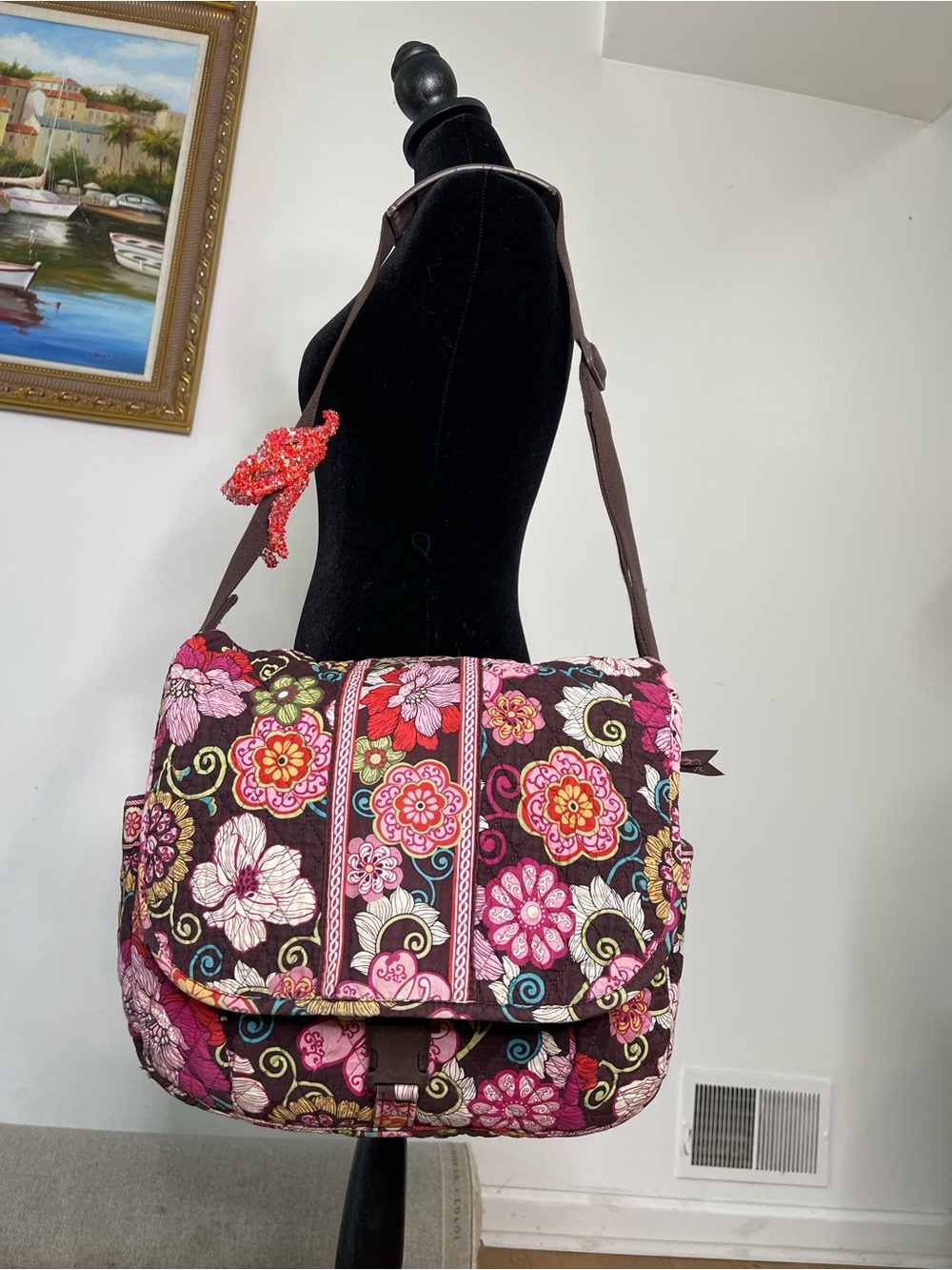 🌸 VINTAGE VERA BRADLEY PUCCINI MESSENGER BAG 🌸